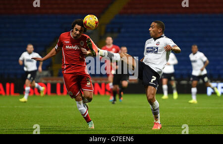 Fußball - Himmel Bet Meisterschaft - Bolton Wanderers gegen Cardiff City - Macron Stadion Stockfoto