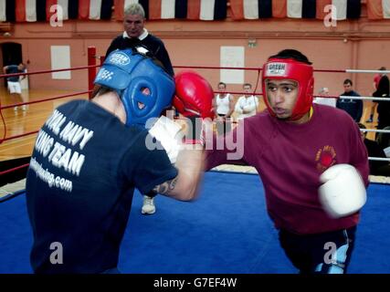 Amir Khan England Nationalmannschaft camp Stockfoto