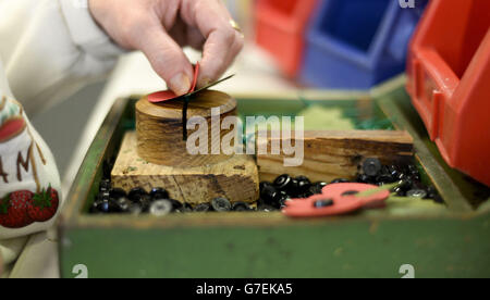 The Poppy Factory - Surrey. Poppy Appeal. Stockfoto