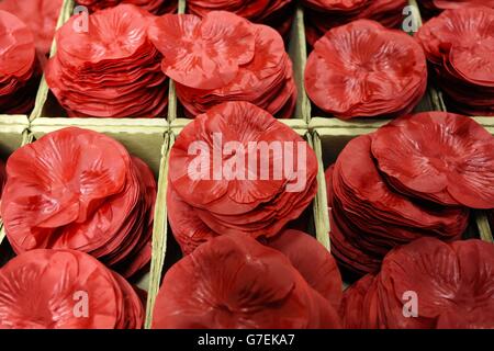 The Poppy Factory - Surrey. Poppy Appeal. Stockfoto