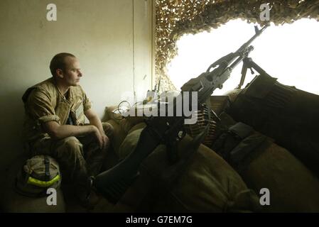 Blackwatch im Irak Stockfoto