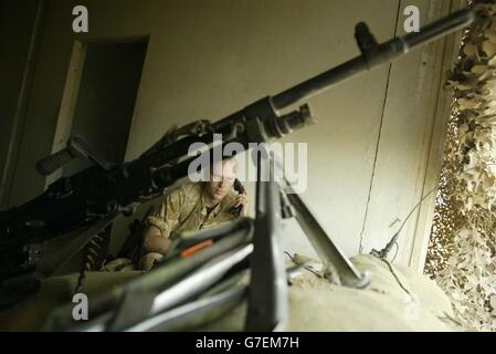 Blackwatch im Irak Stockfoto