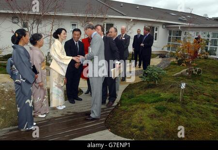 Prinz Charles - japanische Heilung Garten Stockfoto