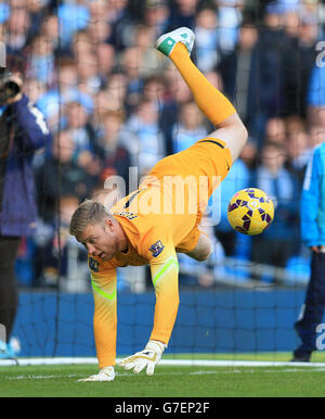 Fußball - Barclays Premier League - Manchester City gegen Manchester United – Etihad Stadium Stockfoto