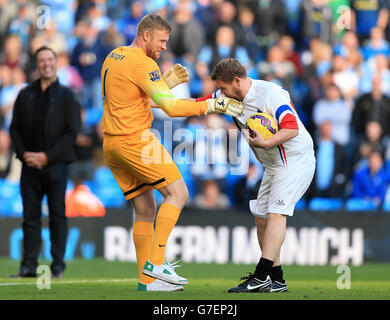 Fußball - Barclays Premier League - Manchester City gegen Manchester United – Etihad Stadium Stockfoto