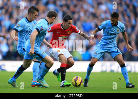 Fußball - Barclays Premier League - Manchester City gegen Manchester United – Etihad Stadium Stockfoto