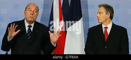 Staatsbesuch von Präsident Jacques Chirac Stockfoto