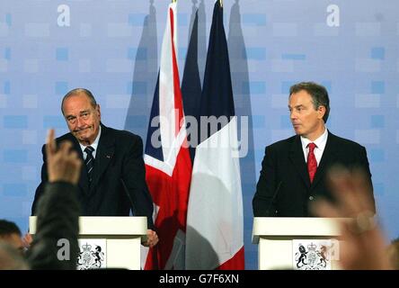 Staatsbesuch von Präsident Jacques Chirac Stockfoto