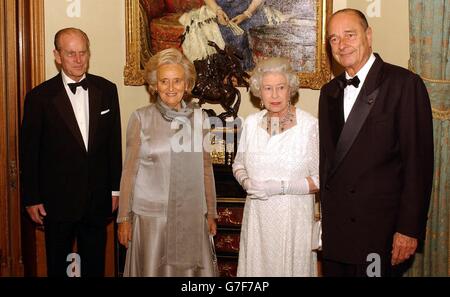 Präsident von Frankreich Staatsbesuch Stockfoto