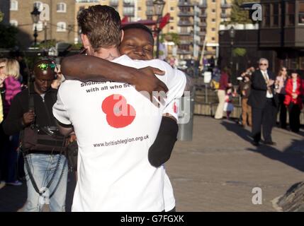 Vodafone firsts Programm. S Poppy Appeal. Stockfoto