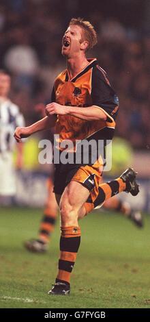 Fußball. Nationwide League. Wolverhampton Wanderers -V- West Bromwich Albion. Iwan Roberts, Wolverhampton Wanderers Stockfoto