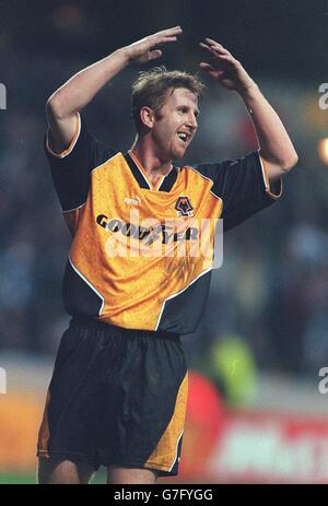 Fußball. Nationwide League. Wolverhampton Wanderers -V- West Bromwich Albion. Iwan Roberts, Wolverhampton Wanderers Stockfoto