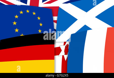 Europa Nord Irland Deutschland Schottland Großbritannien Frankreich Stockfoto