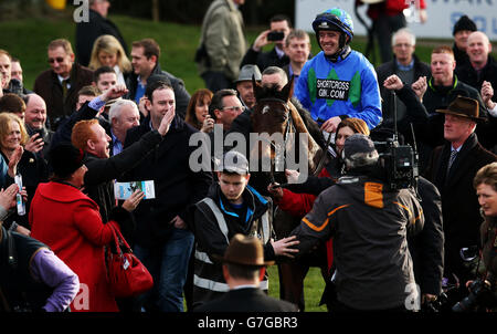 Pferderennen Sie - BHP Versicherung Champion Hurdle - Leopardstown Racecourse Stockfoto