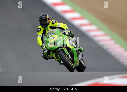 Motorsport - 2014 MCE Versicherung British Superbike Championship - Runde 5 - Marken Hatch. Rhalf Lo Turco, Kawasaki - SBKcity Kawasaki Stockfoto