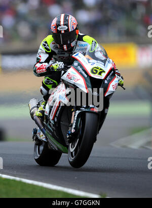Motorsport - 2014 MCE Versicherung British Superbike Championship - Runde 5 - Marken Hatch. Shane Byrne, Kawasaki - Rapid Solicitors Kawasaki Stockfoto