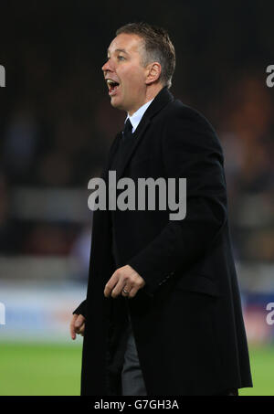 Fußball - Sky Bet League One - Peterborough United / Bristol City - ABAX Stadium. Darren Ferguson, Manager von Peterborough United Stockfoto