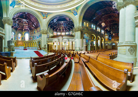 Panorama des Innenraums von Stanford Memorial Church, Stanford University Stockfoto