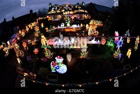 Weihnachtsbeleuchtung 2014 Stockfoto