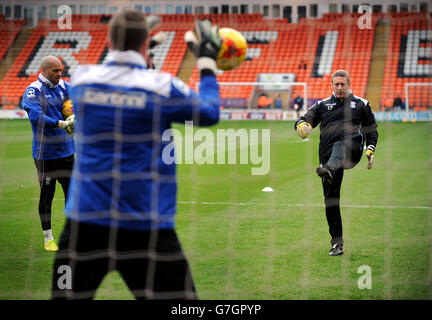 Fußball - Sky Bet Championship - Blackpool / Birmingham City - Bloomfield Road. Birmingham City Torwarttrainer Kevin Poole Stockfoto