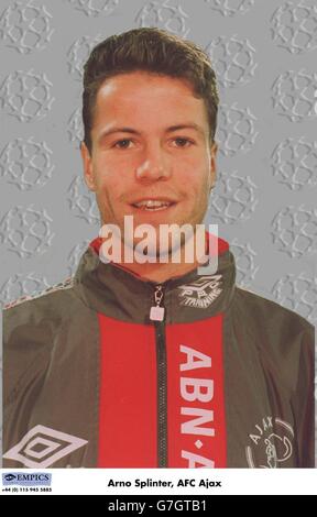 Arno Splinter, AFC Ajax. UEFA Champions League 1996/7 - Fußball. Stockfoto