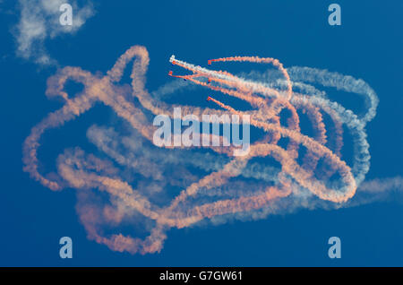 Falcons Freefall Parachute Team Shoreham Air Display, Stockfoto