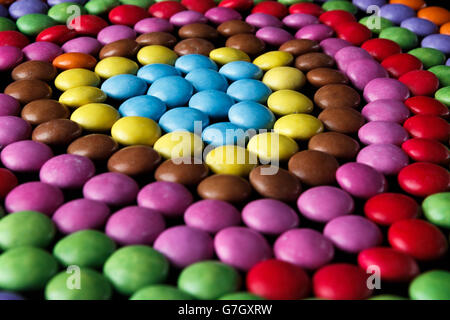 Schokolade - Nestlé Smarties Lager Stockfoto