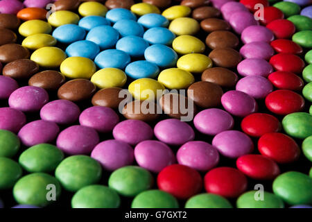 Schokolade - Nestlé Smarties Lager Stockfoto