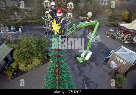 LEGOLAND Windsor Weihnachtsbaum Stockfoto