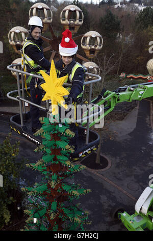 LEGOLAND Windsor Weihnachtsbaum Stockfoto