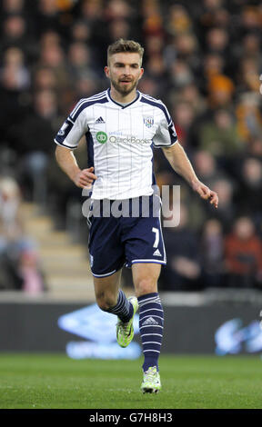 Fußball - Barclays Premier League - Hull City / West Bromwich Albion - KC Stadium. James Morrison von West Bromwich Albion Stockfoto