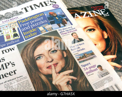 Valerie Trierweiler Titelseite Stockfoto