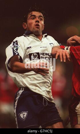 Fußball. Carling Premiership. Nottingham Forest -V- Tottenham Hotspur. Rory Allen, Tottenham Hotspur Stockfoto