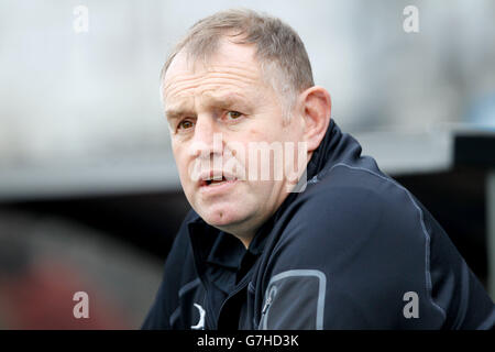 Rugby - Aviva Premiership Rugby - Newcastle Falcons V Sale Sharks - Kingston Park. Dean Richards, Newcastle Falcons Director of Rugby Stockfoto