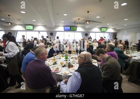 Pferderennen Sie - Prickeln Creek Freitag - Sandown Park Stockfoto