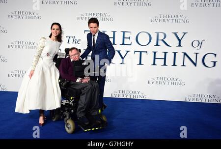 Die Theory of Everything-Premiere - London Stockfoto