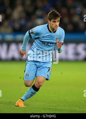 Fußball - Barclays Premier League - Leicester City / Manchester City - King Power Stadium. Jose Angel Pozo von Manchester City während des Spiels der Barclays Premier League im King Power Stadium, Leicester. Stockfoto