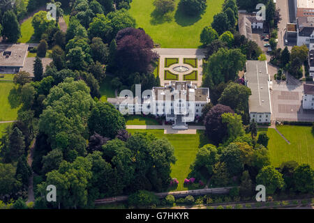 Luftaufnahme, Villa Hammerschmidt, ehemaliger Amtssitz des Bundespräsidenten, ehemalige Regierung Bezirk, Bonn, Rheinland Stockfoto