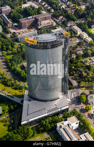 Luftaufnahme, Deutsche Post World Net HQ DPAG, Post Tower in Bonn, DHL Hauptsitz, Post Tower, Bonn, Rheinland, Stockfoto