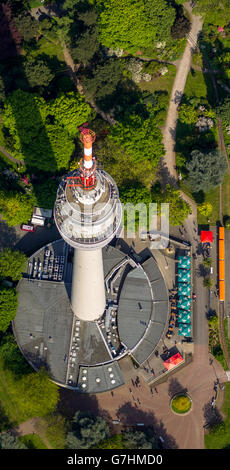 Luftaufnahme, Dortmunder Fernsehturm, Florian Dortmund, Dortmund, Ruhrgebiet Nord Rhein Westfalen, Deutschland, Europa, Luftbild, Stockfoto