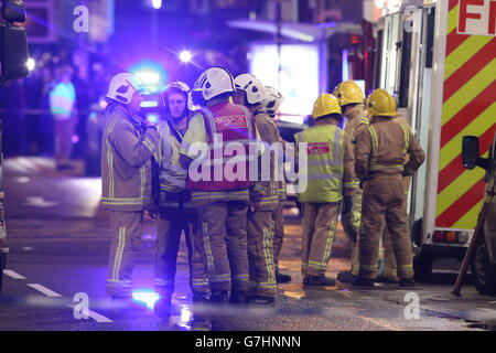 Bin LKW crash Stockfoto