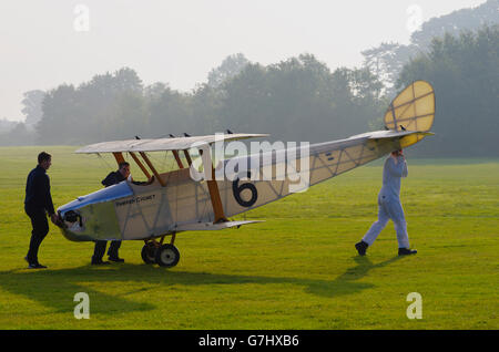 Hawker Cygnet G-CAMM, bei Old Warden, Shuttleworth Collection, Stockfoto