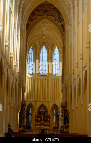 Kirche der Himmelfahrt des ehemaligen Zisterzienserklosters, Kutná Hora (Kuttenberg), Tschechien, Mittelböhmen Stredocesky, Stockfoto