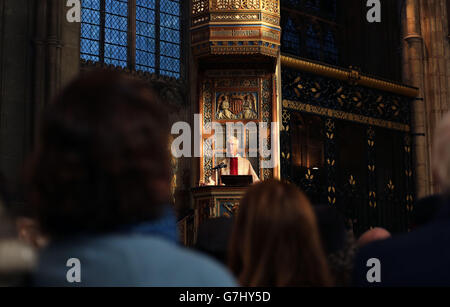 Canterbury Kathedrale Weihnachtstag Service Stockfoto