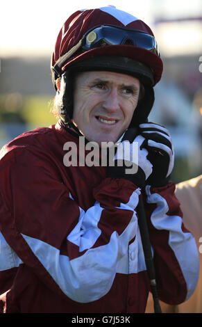 Jockey A.P Tony McCoy bei Bangor-on-Dee Racecourse, Bangor-on-Dee. Stockfoto