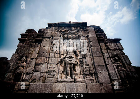 Hindu-Tempel von Prambanan auf Java, Indonesien Stockfoto