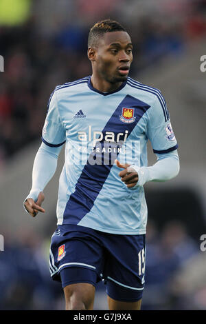 Fußball - Barclays Premier League - Sunderland gegen West Ham United - Stadium of Light. Diafra Sakho von West Ham United Stockfoto