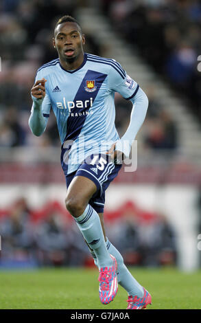 Fußball - Barclays Premier League - Sunderland gegen West Ham United - Stadium of Light. Diafra Sakho von West Ham United Stockfoto