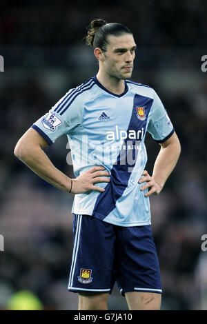 Fußball - Barclays Premier League - Sunderland gegen West Ham United - Stadium of Light. Andy Carroll von West Ham United Stockfoto