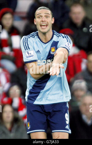 Fußball - Barclays Premier League - Sunderland gegen West Ham United - Stadium of Light. Andy Carroll von West Ham United Stockfoto